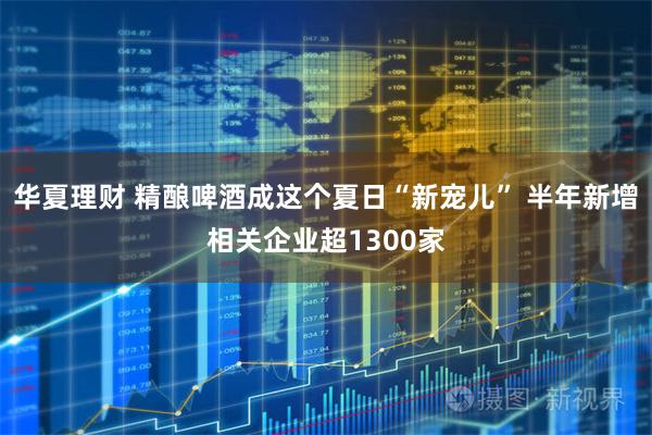 华夏理财 精酿啤酒成这个夏日“新宠儿” 半年新增相关企业超1300家